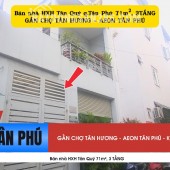 Bán nhà HXH Tân Quý q.Tân Phú 71m², 3TẦNG, 7.85 Tỷ - GẦN CHỢ TÂN HƯƠNG